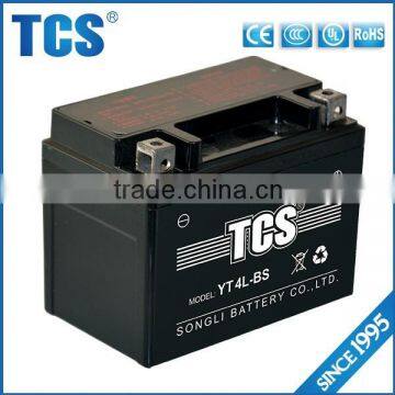 Sealed maintenance free motorcycle12v 4ah energy storage battery