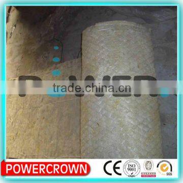 Rock wool insulation blanket with wire mesh