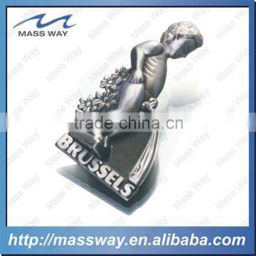 Promotional 3D Building Shape Pewter Alloy Old Color Fridge Magnet photo-5