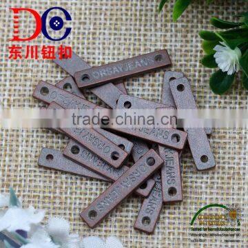 Garment Accessories Custom Metal Logo Plate for Handbags, Jeans,Bag and Overcoat photo-2