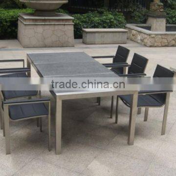 garden furniture Stainless steel 304# table, outdoor furniture chair