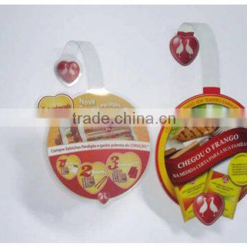 circle dangler hot sell advertising PP/PVC promotional Shelf Wobblers