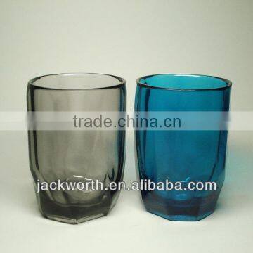 Acrylic Tea Cup w/ Heavy Base Plastic Tumbler Set