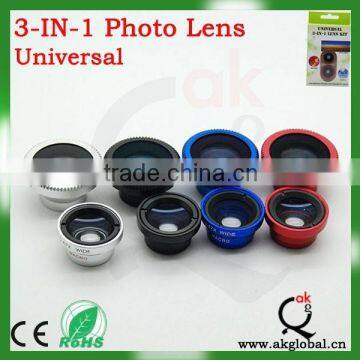 Magnetic 3 in 1lens, fish eye wide angle lens for iPhone 6