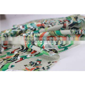 The spring/summer fabric 75D polyester printed knit crepe clothing fabric textile