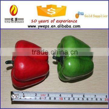 Yiwu artificial cfaft vegetable capsicum/ Fake food for decoration