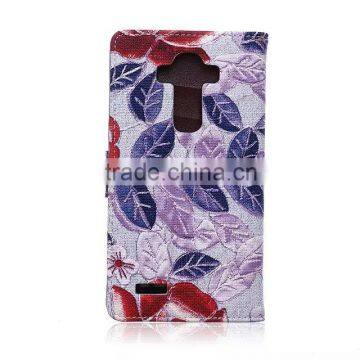 Fabric wallet stand cover for LG G4