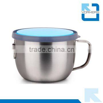 201 stainless steel portable snack cup & noodle bowl