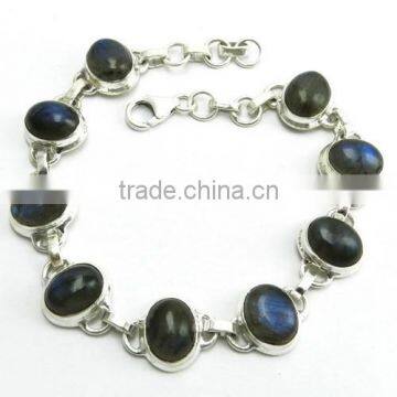 Everything Happens For A Reason !! Labradorite 925 Sterling Silver Bracelet, Gemstone Silver Jewelry, Online Silver Jewelry