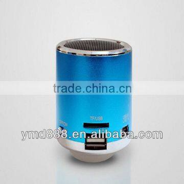 Factory Direct Sale OEM Portable MP3 Player for Digital Mini Round Radio Music Speaker with Metal Case