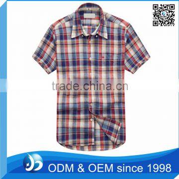 New Model Customized Men's Short Sleeve Fashion Shirts