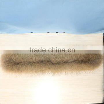 factory price custom size accept real raccoon fur hood trim fur collar