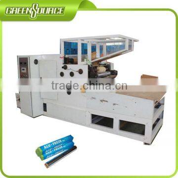 Penumatic aluminum foil rewinder