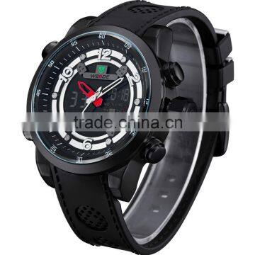 WEIDE WH3315 Fashionable Luxury Digital Analog Silicone Wrist Watch photo-3