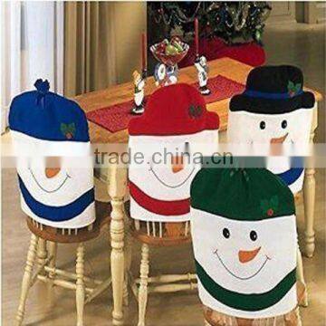 4 colors available!Snowman christmas chair cover for home decoration new for 2015