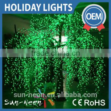 Outdoor Waterproof Artificial Led Weeping Willow Tree Lighting/ Led Lighted Willow Tree Lights