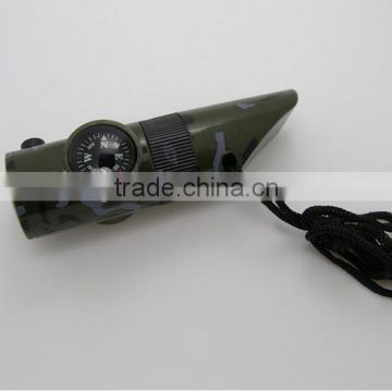 Survival Whistle compass for military Mult-fuction Spy Compass