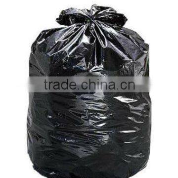 Black recyclable plastic star sealed bin liners for rubblish packaging