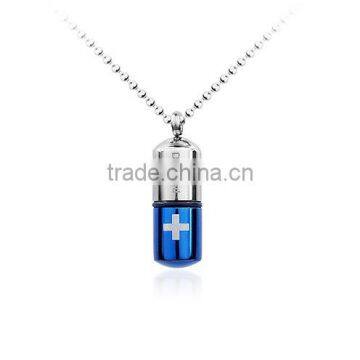 1120102 hot sale mirror jewelry titanic blue heart necklace