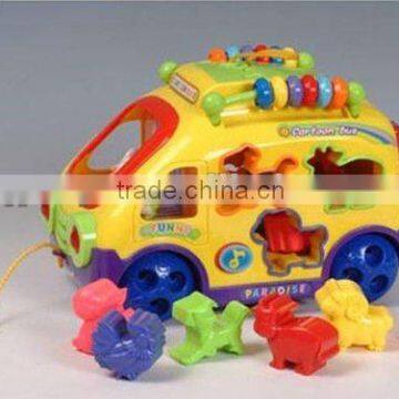 2013 new design Baby Educational Animals Bus Toys