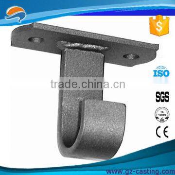 Base Ceiling Wrought Iron Curtain Rod Bracket stainless steel Curtain Rod wall Bracket