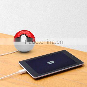 Pokemon go ball mobile power bank 12000mAh Poke ball battery charger pikachu pokeball power bank for sale