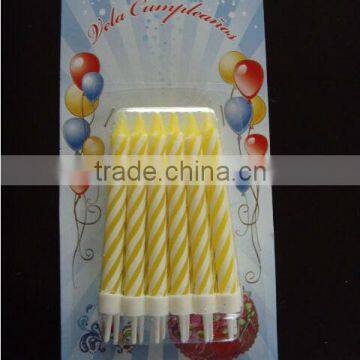 birthday party decorative pillar/number/letter paraffin candle