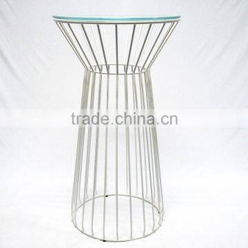 Simple Style Garden Indoor Metal Wire Coffee Table High Bar Table