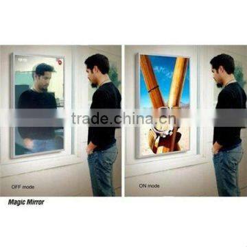 super slilm high quatity advertising magic mirror dispaly for shopping mall