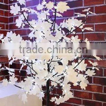 battery operate table white maple leaf tree with ultra birght led for weeding party