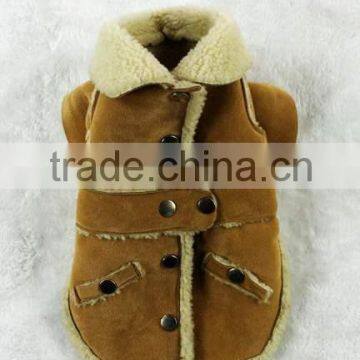 pet coat/dog suede jacket.sherpa coat