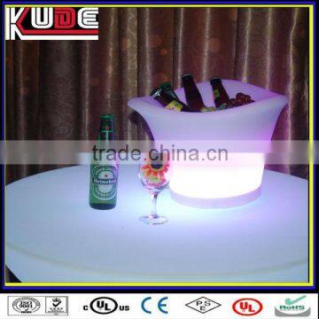 LED illuminated plastic barware plastic champagne ice bucket/plastic cheap ice bucket