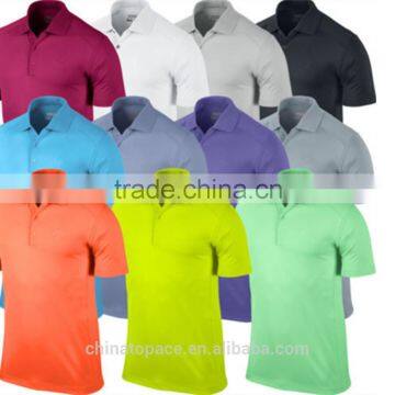 Custom men's wholesale 100 polyester polo shirt, high quality blank multi color cheap dry fit polo shirt