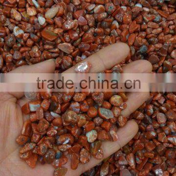 Natural Crystal Gravel Southern Red Agate Crushed Tumbled Stone Red Jade for Home Decor photo-2