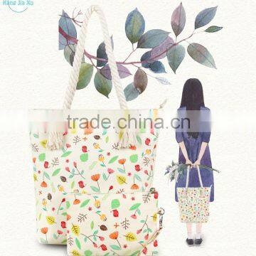 Europe fashionable design canvas tote handbag