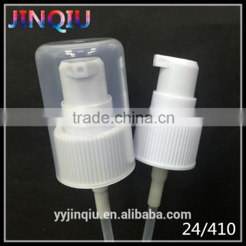 24/410 PP Material Cosmetic Ripple Cream Dispenser Pump With Full Cap