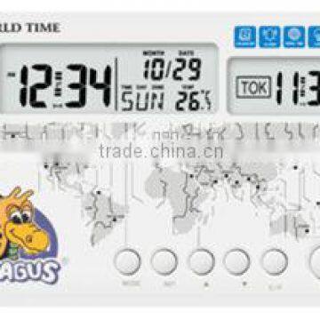 digital world time& weather station &alarm clock