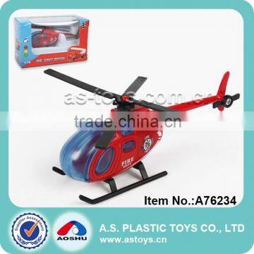 1:72 Scale Free wheel die cast fire helicopter