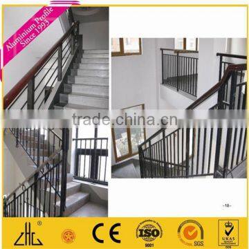 Hot! indoor strong aluminum stair railing, out door aluminum stair railing, Aluminum stai railing profile