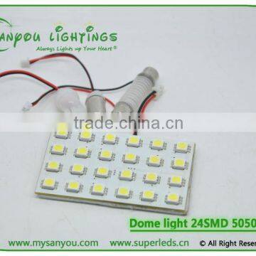 Auto Led Lamp Dome Light 24SMD 5050 Led Light