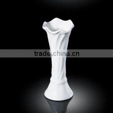 H3066 customer design oem acceptable porcelain vase white with whorl