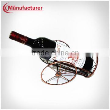 Elegant Western Style Liquor Holder Stand/Bar Wrought Iron Wine Bottle Rack on Display