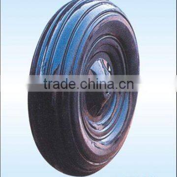 solid rubber wheel for wheel barrow/hand trolley