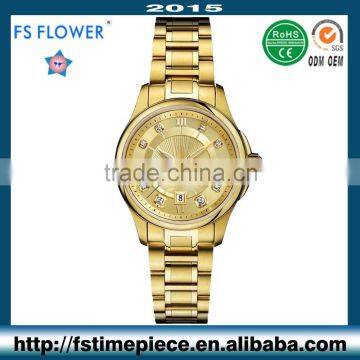 FS FLOWER - Stainless Steel Watch Band 5 ATM Water Resistant