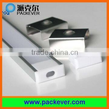 High quality LED aluminum extrusion profile with milky diffuser cover 15.2x6mm