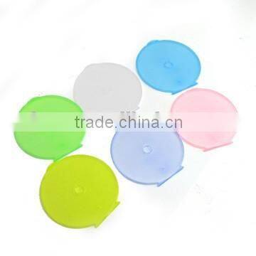 Colorful Slim Small Clear Clam Shell CD case For One DVD