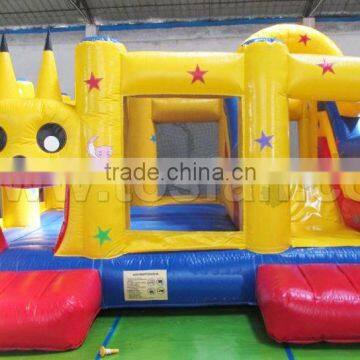 commercial inflatable bouncy combo with slide,inflatable playground for kids A3023