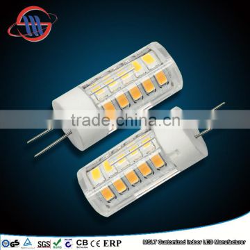 High quality PC+Ceramic G4 220V led lamp 6w G4 SMD led bulb 360 degree