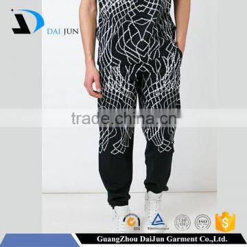 Daijun oem 2016 new design high quality 100% cotton fashion black man balloon pants