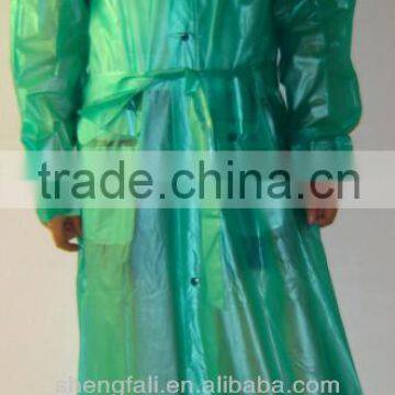 100% Military PVC Rain Coat with Hood